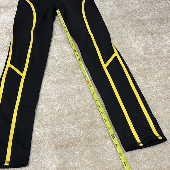 MICHI Black and Yellow Workout Leggings - Picture 5 of 6